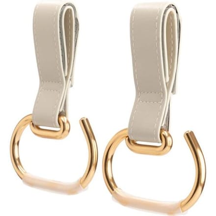 Prénatal luxe tassenhaken 2 stuks Light Sand Brown unisex