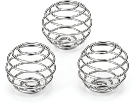 Shakerbal - Mengbal voor Shakebeker - RVS - 3 Stuks