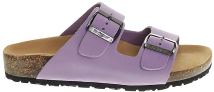 Lila Slippers Leder Bionatura maat 35
