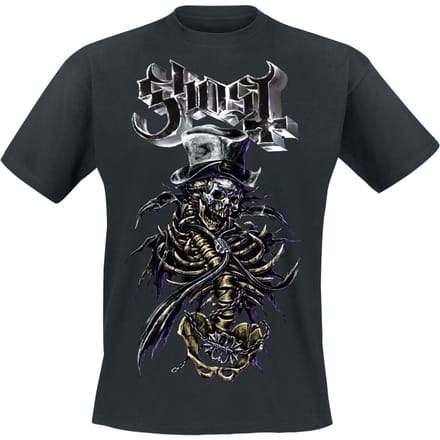 Ghost T-shirt - Rattlebonez V - S tot 5XL - voor Mannen - zwart