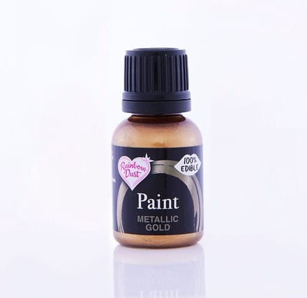 Rainbow Dust Metallic Cake Art Paint Goud 25g