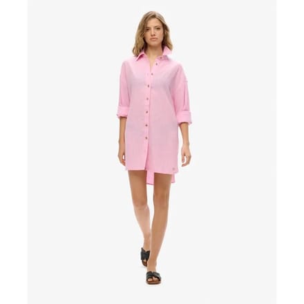 Superdry - Lang Ibiza-strandoverhemd - Dames - Shirts