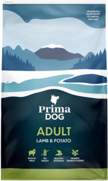 PrimaDog hondenvoer adult lam & aardappel - 3 kilo