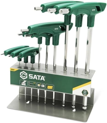 T-Handle Set - Inbussleutel Set - Klusjes Thuis - Extra Lange Sleutels - 9 Delig