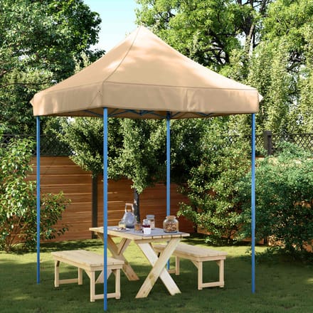 vidaXL - Partytent - 200 - x - 200 - x - 306 - cm - Beige - Oxford - Stof