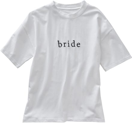 Ginger Ray - Wit t-shirt bride - maat M