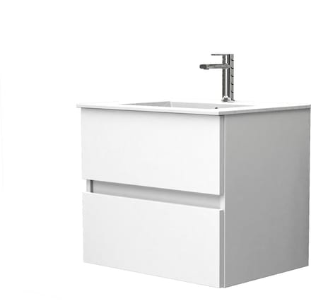 Badmeubelset Cancun 60 Wit - 2 Lades met Wasbak en Spiegel by Futurbath