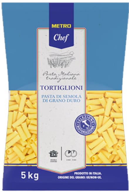METRO Chef Tortiglioni - pasta - 5 kg