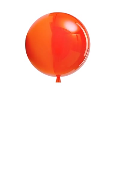 Brokis Memory Wandlamp - oranje - glanzend - L