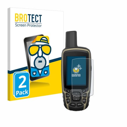 BROTECT - Screenprotector voor Garmin GPSMAP 65s - Folie Beschermfolie matte 2 Stuks