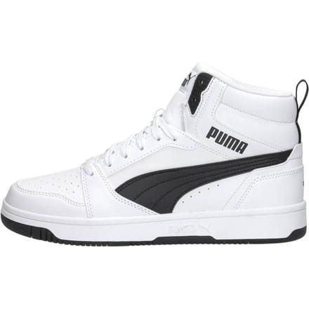 PUMA Puma Rebound V6 Mid Jr Unisex Sneakers - PUMA White-PUMA Black