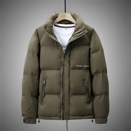 Wintermode Witte Eendendons Dikke Waterdichte Stof Heren Opstaande Kraag Trend 4XL groen