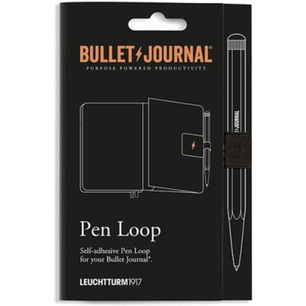 Leuchtturm1917 bullet journal pen loop zelfklevende pennenlus, zwart