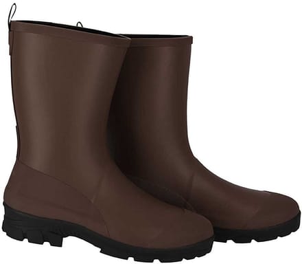 Bruine heren regenlaars Rubber Rain Boots van XQ 43