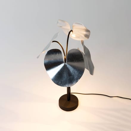 Holländer LED tafellamp Controversia met dimmer, zilver