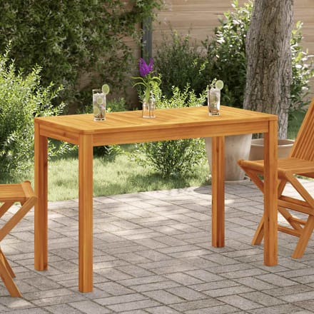 vidaXL - Tuintafel - 110x55x75 - cm - massief - acaciahout