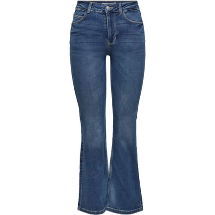 JdY JDYNWFLORA NEELA LIFE HW FLR MB01 DNM NO Dames Flared Jeans - Maat W25 x L32