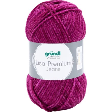 Gründl Wol "Lisa Premium Jeans" - Fuchsia Gemotiveerd