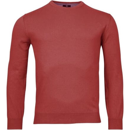 Baileys Trui Uni Crew Neck Single Knit Pima Cotton Dark Cerise / male