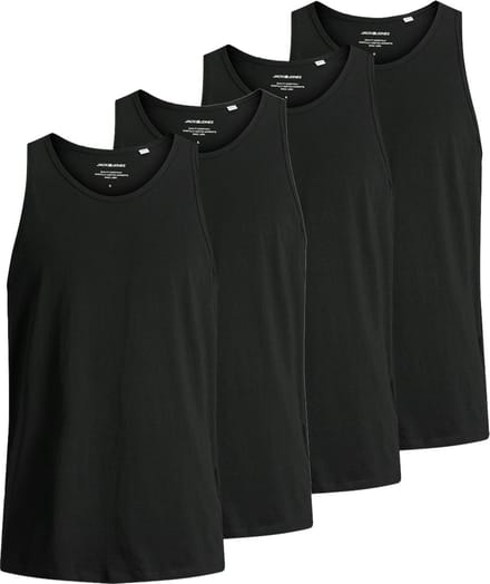 Jack & Jones Heren onderhemd 4 pack Jacbasic