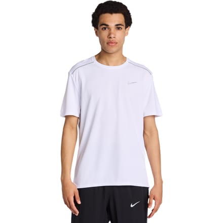 Nike Miler T-shirts Heren - Wit - Maat M - Poly Jersey