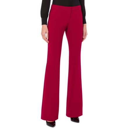 Moschino Flare Crepe Trousers Red Taglia: 48 | Pantaloni da completo Outlet | Donna | Rosso