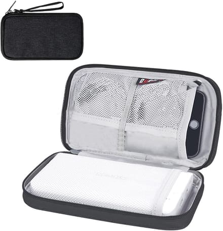Compacte Waterdichte Kabel Organizer voor Elektronica, Reisaccessoires en Tech Pouch voor USB, Opladers en SD Kaarten
