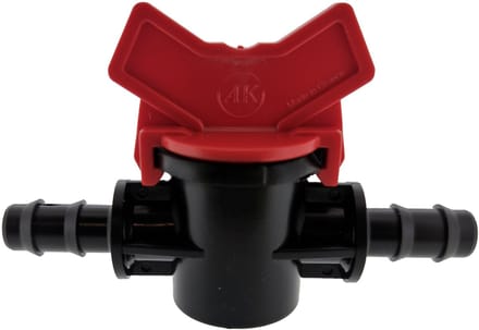 Deltafix plugkraan pp van / naar dezelfde diameter zwart 12 mm 1 st.