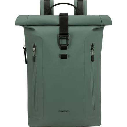 Samsonite Rugzak - Coatify Biz Rolltop Backpack 15.6" - waterproof PU - Green - 18 l