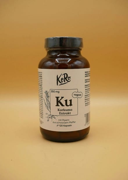 Capsules met kurkuma-extract met piperine uit zwarte peper 120 stuks