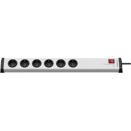 Ehmann 0268x0062301 Stopcontactsplitter Zilver, Zwart Randaarde stekker 1 stuk(s)