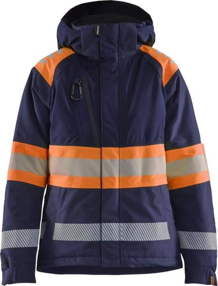 Blaklader 4470-1977 Dames Winterjas High Vis - Marineblauw/Oranje - S