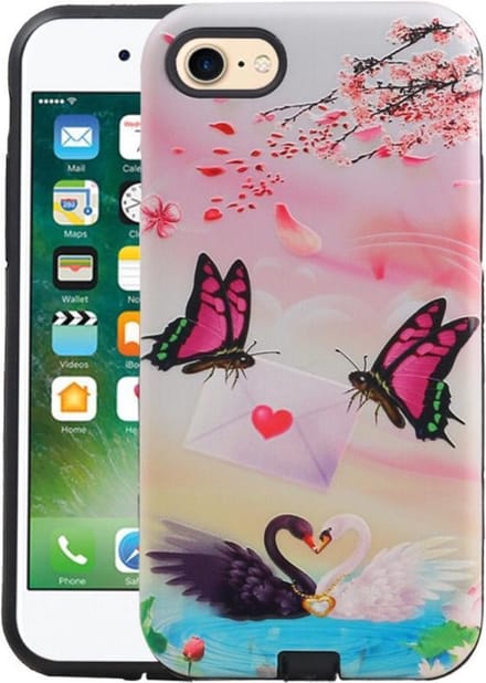 Vlinder Design Hardcase Backcover - Hoesje Geschikt voor iPhone 8 / 7