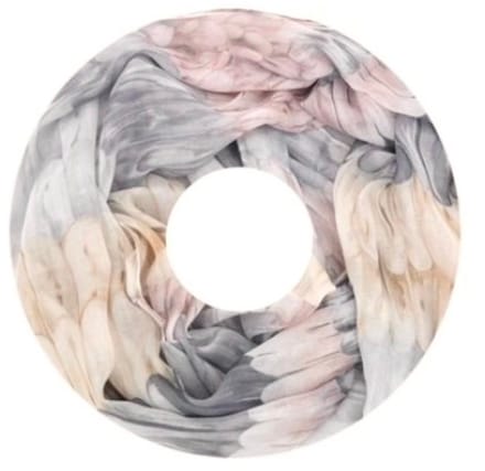 Dunne Colsjaal - Print - (33687#) - Grijs
