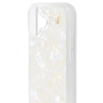 iDeal of Sweden Pearlized Case geschikt voor Apple iPhone 16 - Wit