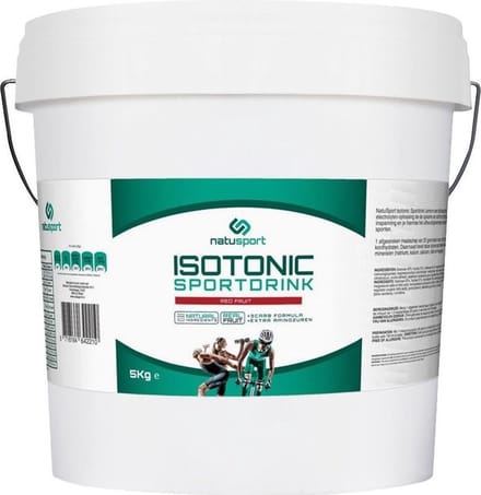 Natusport Isotone Sportdrank - Elektrolyten & Koolhydraten - Emmer - Rood Fruit - 5kg