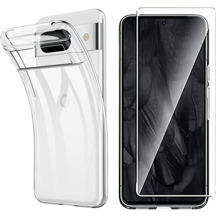CaseBody Pixel 8 Pro Hoesje met Gehard Glas Screenprotector Transparant