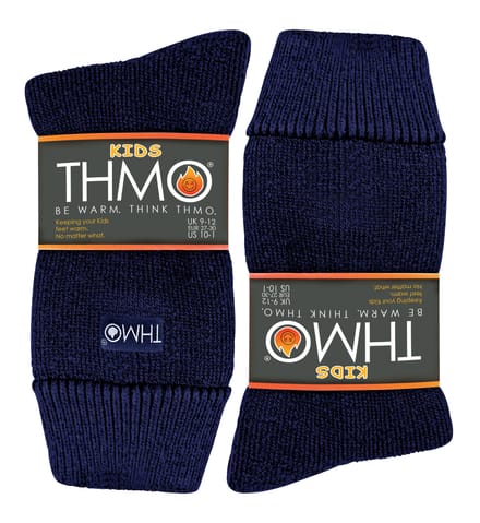 THMO - Thermisch gevoerde kindersokken voor de winter - Marine