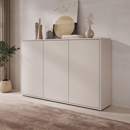 Meubella - Amber - Dressoir - Beige - 154x35x99 cm