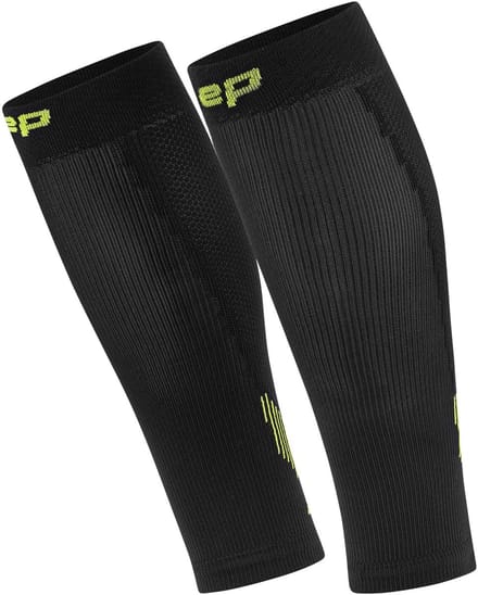 CEP Run Compressie Kuit Sleeves - Zwart/Groen - Kuitomvang Dames 39-44 cm