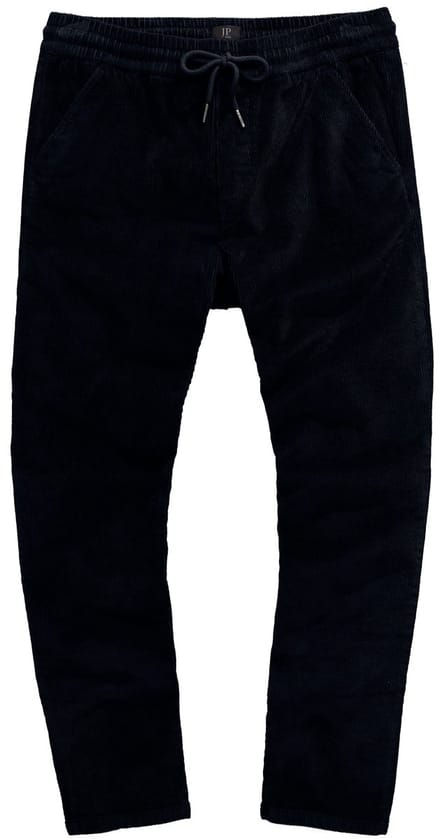 JP 1880 - Heren - Corduroy broek Modern Fit elastische band - Navy blauw - Maat 7XL