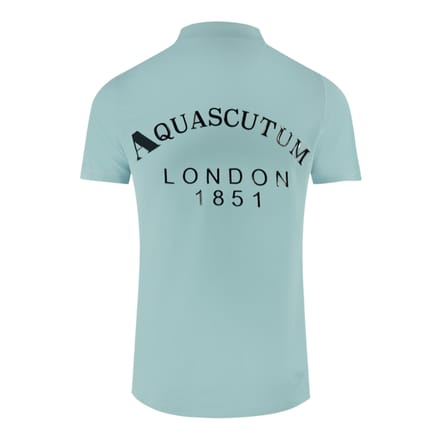 Aquascutum Londen 1851 Lichtblauwe Poloshirt