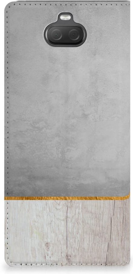 Sony Xperia 10 Plus Book Wallet Case Wood Concrete