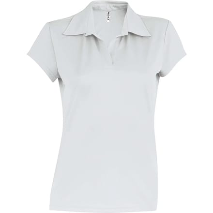 Sportpolo met korte mouwen voor dames Proact blanc