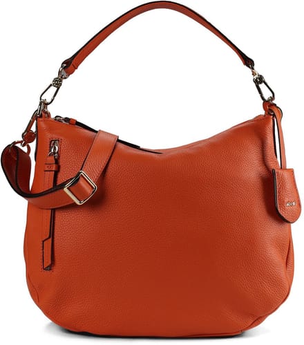 abro Juna Schoudertas Leder 34 cm - Dames - orange