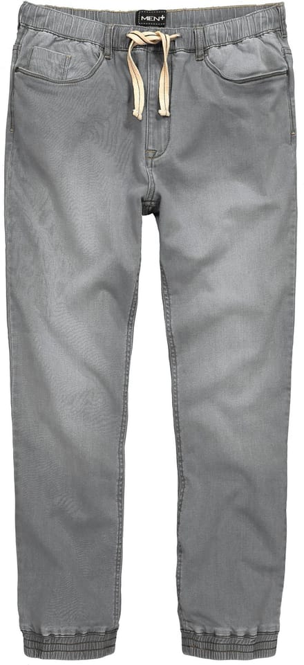 Men Plus - Heren - Superstretch instapjeans Straight Fit - Grijs denim - Maat XL