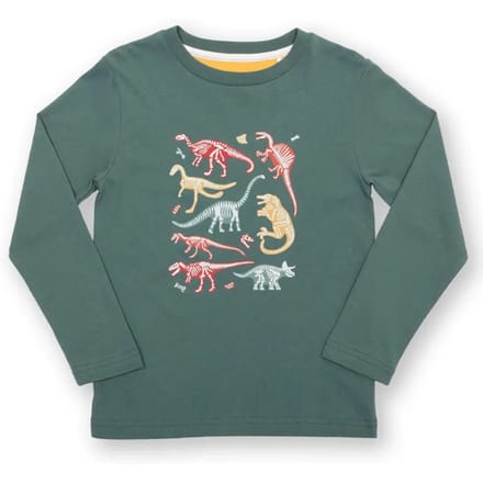 Kinder-T-shirt met lange mouwen Kite Dino Bones