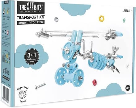 The Offbits Bouwpakket Animal Kit Airbit 110-delig Blauw