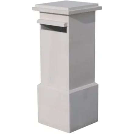 Brievenbus Staande Brievenbus Bilbao - Natuursteen - Beige - 36x99x36cm