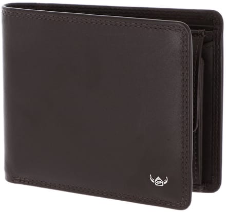 Golden Head Leren portemonnee Polo RFID Protect Scheintasche 1197 Dunkelbraun donkerbruin
